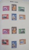 British Empire stamps: green Simplex A - Z album of mint & used QV-QEII issues with sets and
