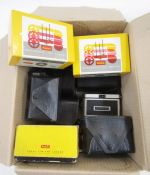 Collection of vintage Kodak Instamatic cameras, including three 100s, all in original boxes, 200