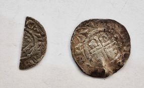 Henry II penny, RAVL of London class 2b short cross on a large flan in fine condition & John cut