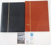 British Commonwealth stamps: white bag of 2 empty, unused Prinz and Stelero stockbooks with