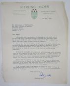 A collection of autographed letters from various dignitaries, sports persons, the arts, in