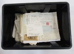 Quantity of ephemera to include 1950's receipts, an interest payment dated 19th April 1911, old