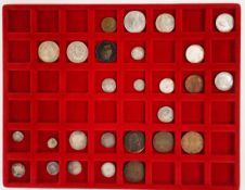 An interesting tray of coins from Celtic to Elizabeth II, highlights include 4 x John/Henry pennies,