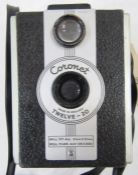 Two Coronet twelve-20 box cameras, together with an assortment of other cameras, including an Ilford
