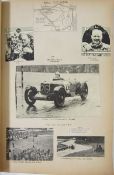 Scrapbook of 1936 and 1937 motor racing clippings to include Brooklyn, Donnington, Tripperly GP,