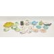 Collection of Art Deco and mid-century ceramics including two Flamingo pattern triangular-shaped - Image 1 of 4