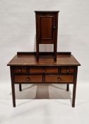 Early 20th century dressing table/desk having five drawers to the front, 80cm high x 107cm wide x