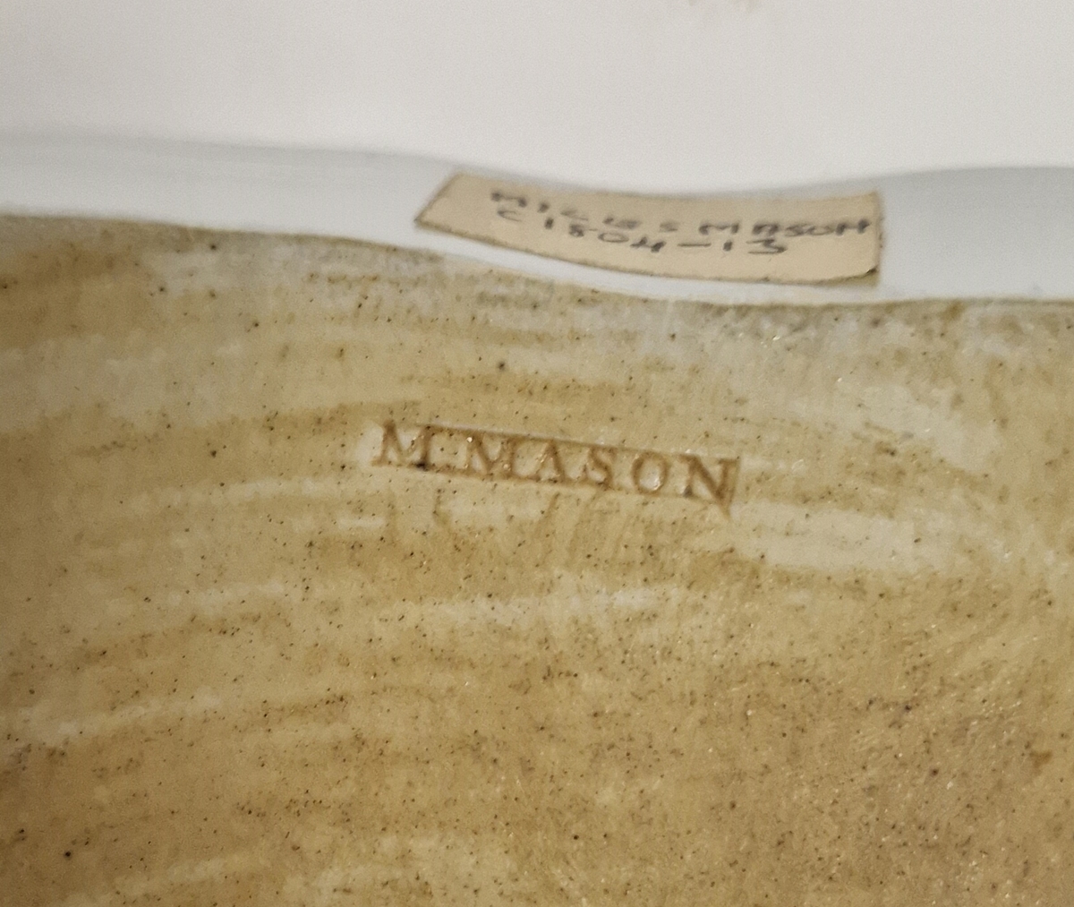 Worcester porcelain 'Mansfield' pattern saucer, circa 1775, blue crescent mark, a pearlware blue and - Image 4 of 4