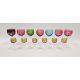 Set of coloured flashed and engraved drinking glasses, 20th century, cut and engraved with - Image 1 of 6