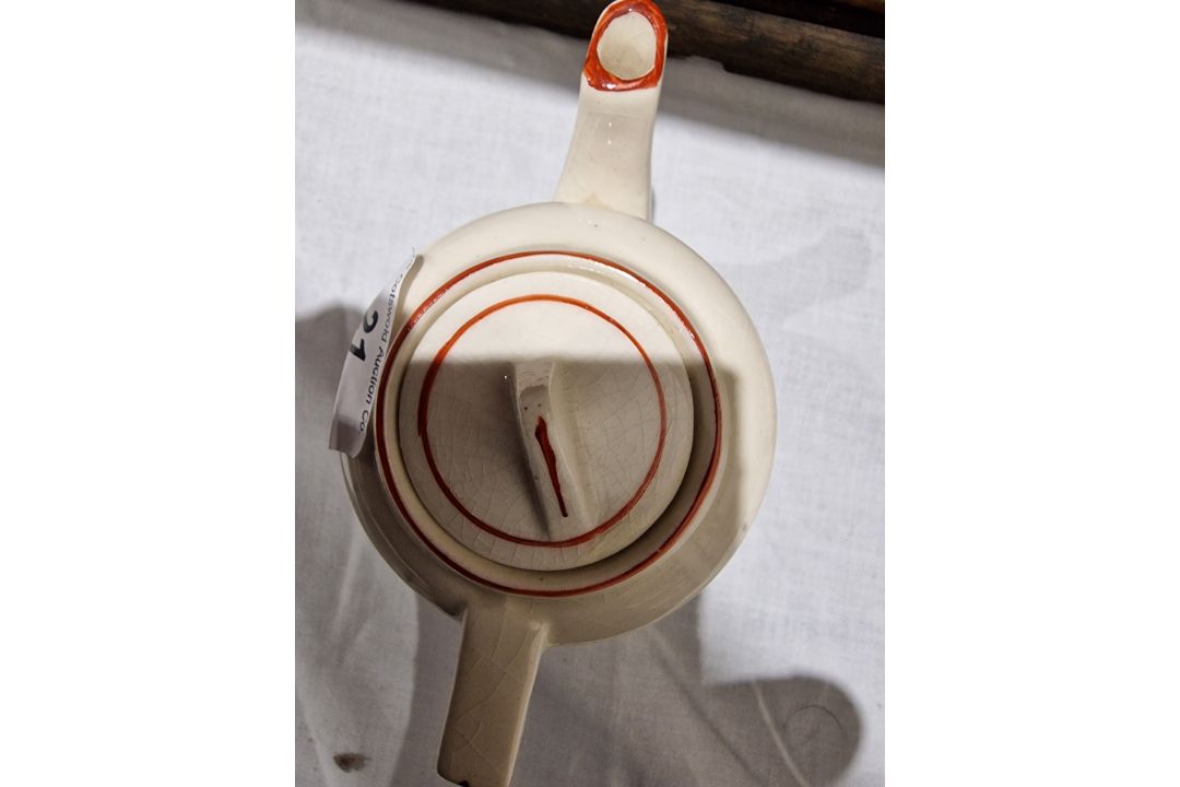 Wade Heathware Walt Disney Mickey Mouse pottery miniature tea set, printed black marks to teapot, - Image 4 of 6
