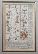 Christopher Saxton & William Kip Engraved map of Northamptonshire Handcoloured, 31cm x 38cm Two