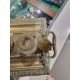 Late Victorian/early Edwardian brass inkstand with two brass-topped glass inkwells, flanked by a - Image 3 of 10