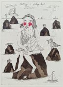 After Maggie Clyde (20th century)  Handcoloured print  