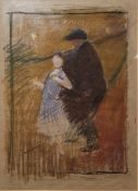 Attributed to John da Costa (1867-1931) Mixed media 