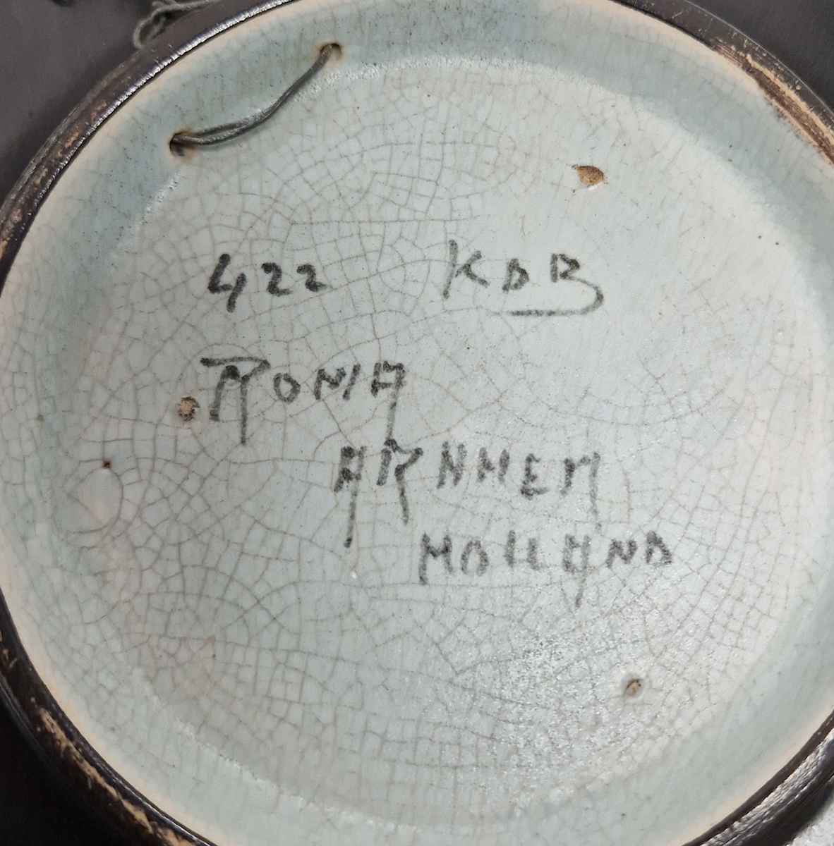 Collection of studio pottery and other ceramics including an early 20th century Roma Arnhemsche - Image 2 of 6