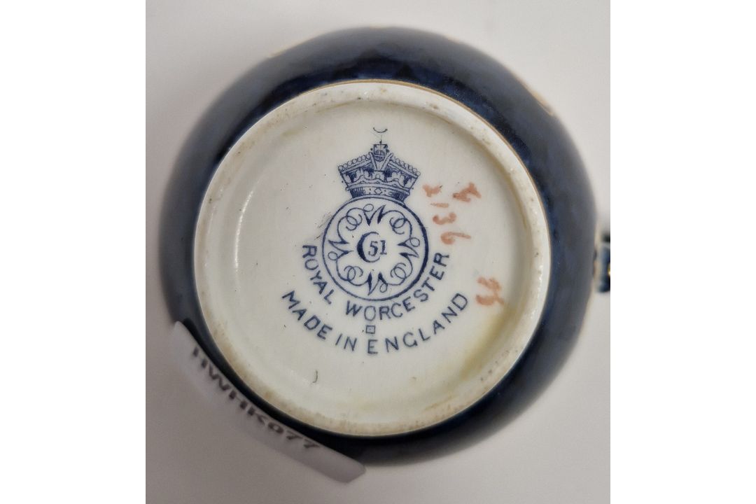 20th century Royal Worcester bone china part tea service, in the 18th century style, printed with - Image 2 of 5