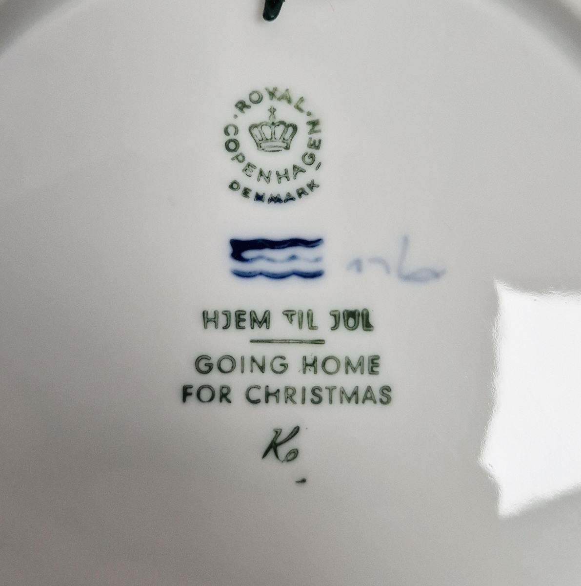 Collection of Royal Copenhagen Christmas year plates, printed green factory marks, titled and with - Image 2 of 2