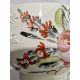 Late 18th century creamware two-handled sugar bowl and cover, perhaps Leeds, painted with rose and - Image 11 of 24
