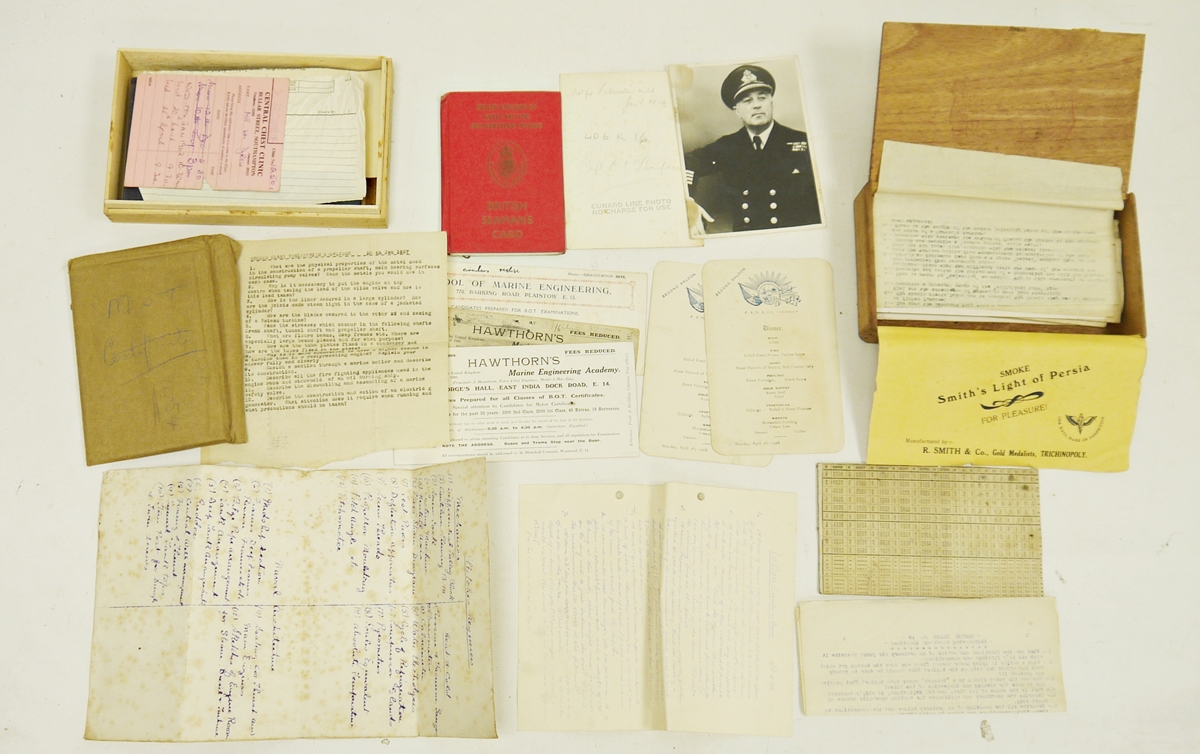 Collection of naval gilt-brass buttons, assorted regimental badges, medals and ephemera to include - Image 4 of 4