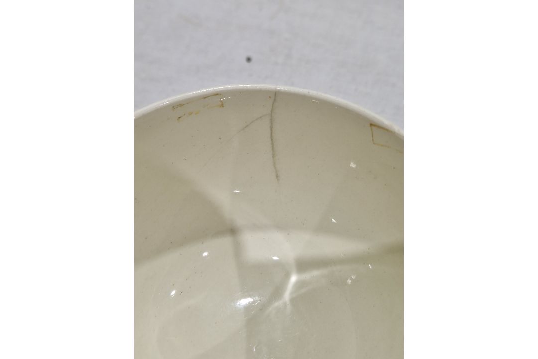 Late 18th century creamware two-handled sugar bowl and cover, perhaps Leeds, painted with rose and - Image 7 of 24