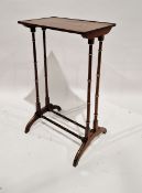 Victorian rosewood occasional table of rectangular form, with gilt detailing throughout, 73cm high x