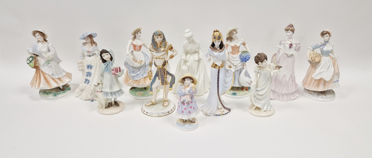 Collection of Royal Worcester, Coalport and Wedgwood limited edition figures, 20th century,
