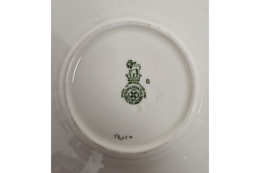 Royal Doulton Art Deco part coffee service, circa 1930s, printed green marks, pattern no. U1536, - Image 2 of 5
