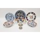Assorted items of pottery and porcelain including an English mid-18th century delftware blue and - Image 1 of 12