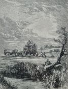 After Myles Birket Foster R.W.S (1825-1899) Engraving Two bookplates taken from Birket Foster's 