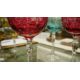 Set of coloured flashed and engraved drinking glasses, 20th century, cut and engraved with - Image 6 of 6