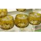 Set of coloured flashed and engraved drinking glasses, 20th century, cut and engraved with - Image 5 of 6