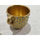 Coalport gilt ground turquoise jewelled miniature cabinet cup and saucer, a Royal Worcester white - Image 10 of 13