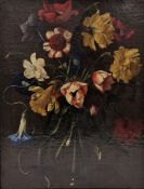 Neapolitan school (18th century) Set of four oils on canvas Flower sprays, 41cm x 30.5cm
