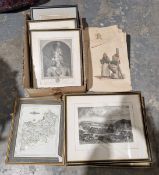 Carle Vernet Coloured lithographs by J de Delpech  Loose prints of French merchants, to include '