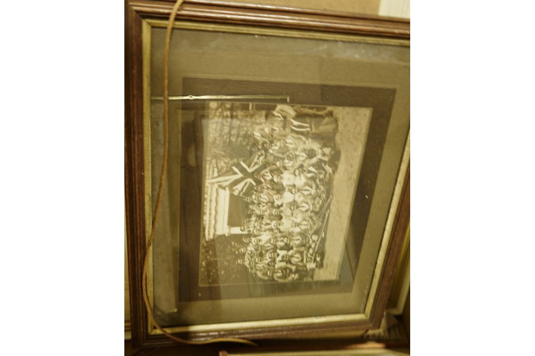 Assorted framed modern tapestries, a picture frame, various framed prints, a watercolour of a rustic - Image 6 of 9