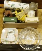 Portmeirion 'Botanic Garden' vase, an Austrian ceramic vase, a Lladro kneeling Madonna, a Patricia