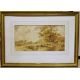 Assorted framed modern tapestries, a picture frame, various framed prints, a watercolour of a rustic - Image 1 of 9