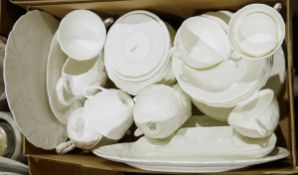 Berkshire part tea, dinner and coffee service, English bone china, comprising meat plates, side