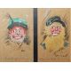 Cowan Duncan (20th century) Watercolour and gouache Six humorous character studies/portraits, - Image 3 of 5