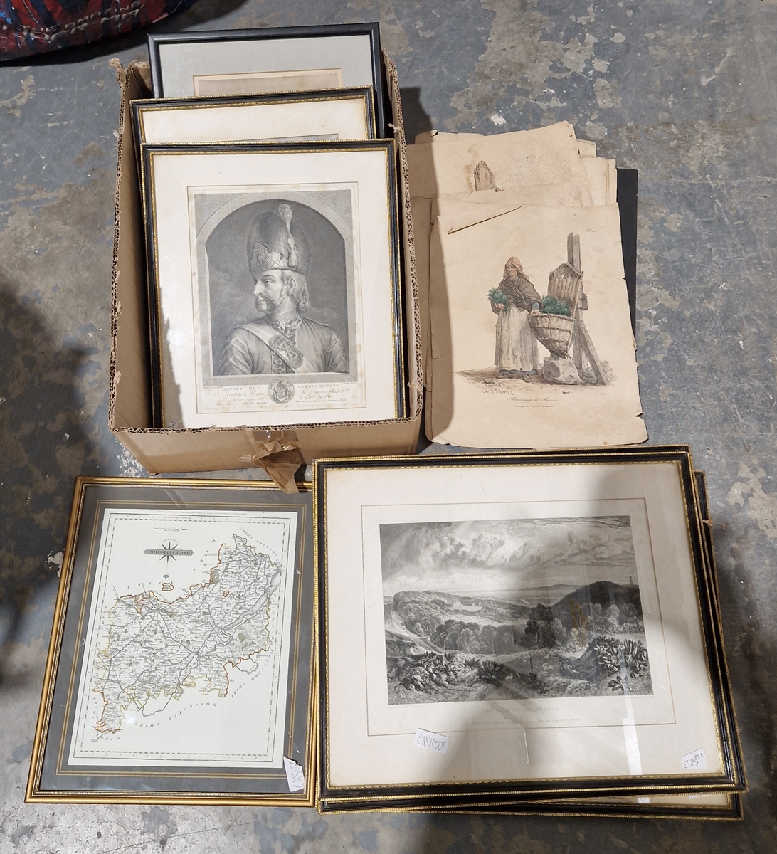 Carle Vernet Coloured lithographs by J de Delpech  Loose prints of French merchants, to include ' - Image 2 of 2