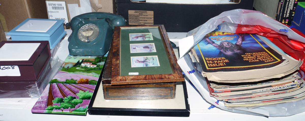 Mid-20th century plastic dial telephone, a collection of Kerang magazines, assorted ceramics to - Image 2 of 2
