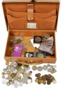 Assorted early to mid 20th century coinage, predominantly British including three Elizabeth II Royal