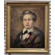 Reuben Sayers (1815-1888) Oil on canvas Portrait of Alexander McHaffie (cousin to Reuben Sayers by - Image 2 of 2