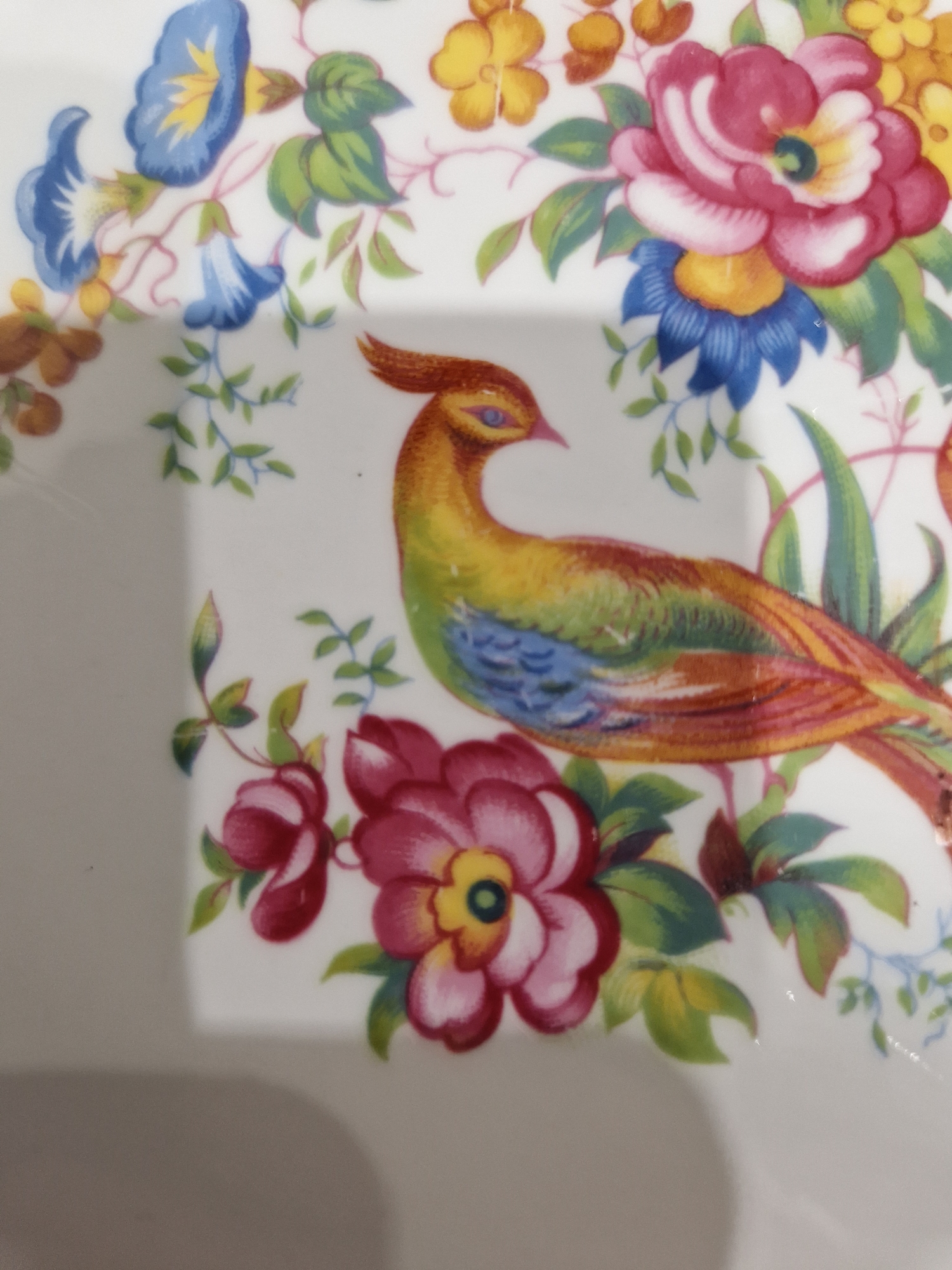 Paragon bone china Rockingham Green pattern part dinner service, printed black marks, comprising a - Image 7 of 14