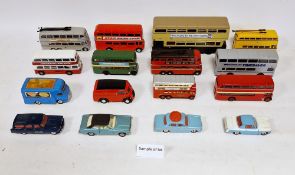 Quantity of Corgi The Original Omnibus and other Corgi diecast models to include Van Hool Alizee,