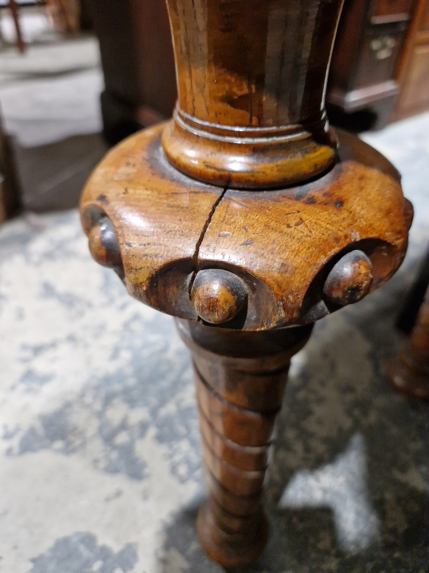 Late 19th/early 20th century oak Gothic style hall table with single drawer to one side, raised on - Image 14 of 19
