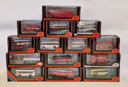 Fourteen boxed 1:76 scale Exclusive First Editions diecast model buses to include 22506 Alexander
