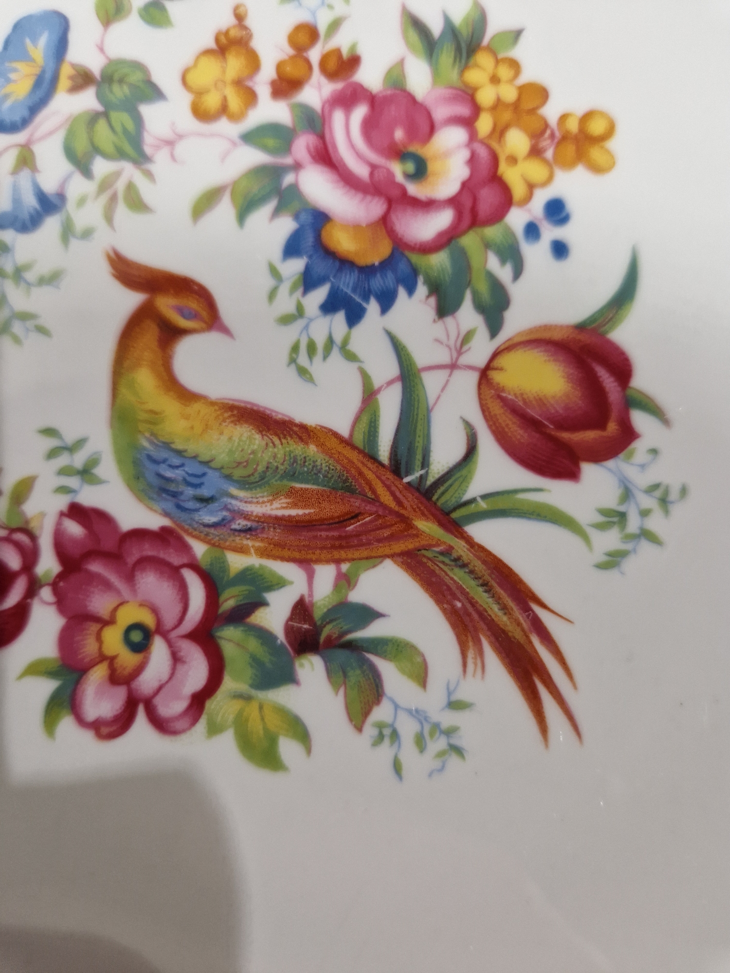 Paragon bone china Rockingham Green pattern part dinner service, printed black marks, comprising a - Image 6 of 14