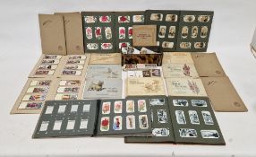 Large collection of cigarette cards, predominantly in albums, including an album of dogs, Wills '