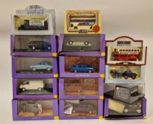 Quantity of boxed diecast model vehicles to include 9 Norev collection Renault Boutique featuring